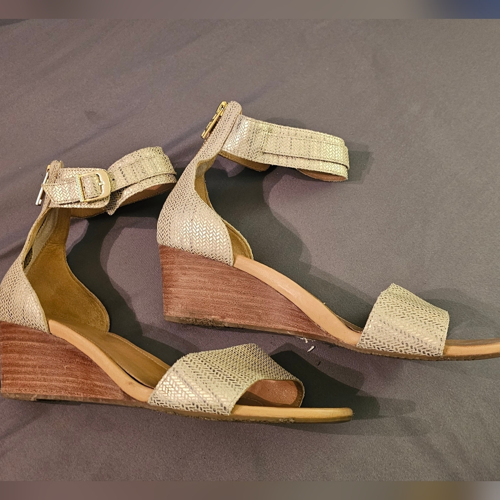 Ugg Ankle strap metallic shoes/sandal